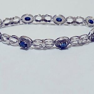 Kay Jewelers Lab created blue sapphire bracelet